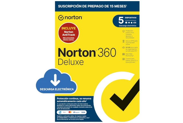 Antivirus Norton 360 Deluxe+Norton AntiTrack 2024