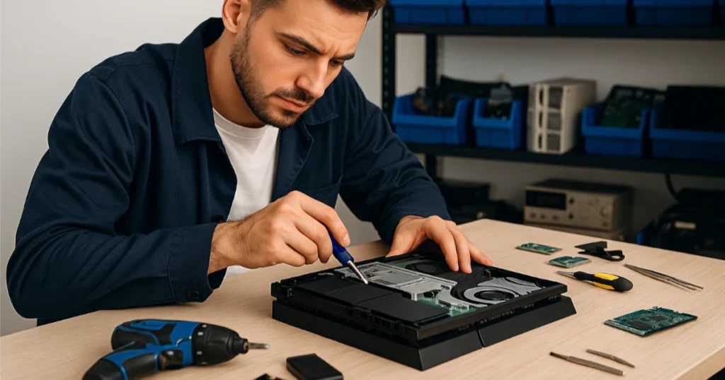 Negocio rentable de reparación de consolas de videojuegos